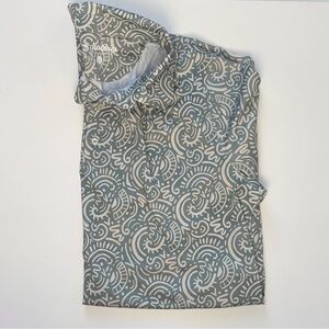 Chubbies Gray and White Patterned Polo Shirt